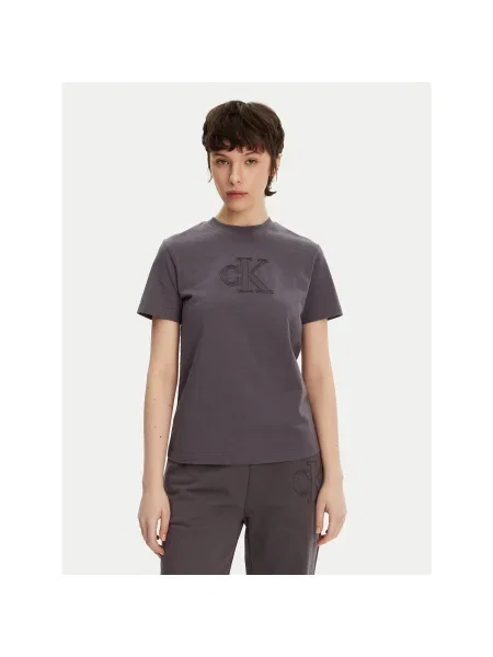 Calvin Klein Jeans Póló Regular Fit szürke