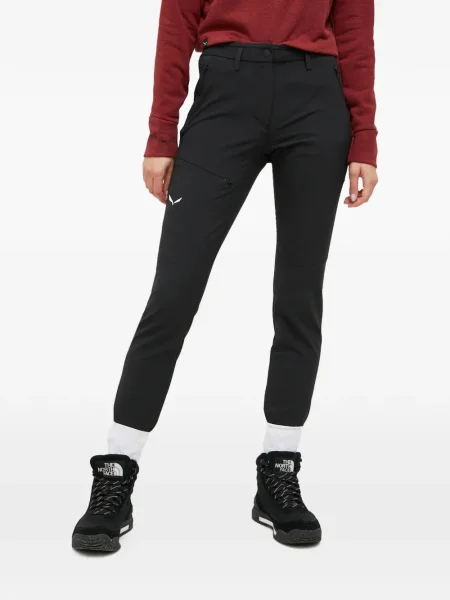 Pantaloni Salewa alergare cu autograf negru