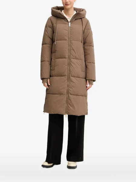 Palton Mos Mosh cu glugă maro