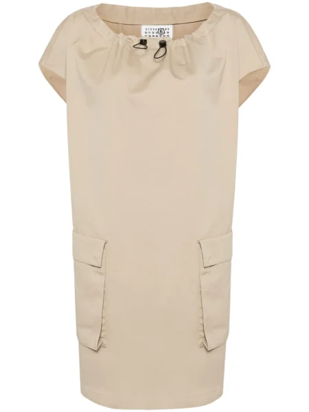 Mała sukienka mini Mm6 Maison Margiela popelinowa garniturowa