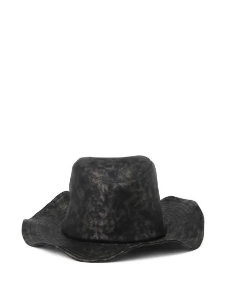 Căciulă Yohji Yamamoto din piele negru