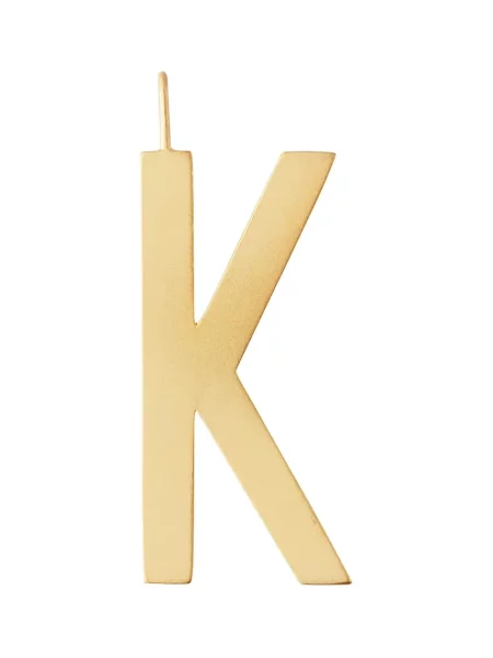 Позлатена сребърна висулка Design Letters