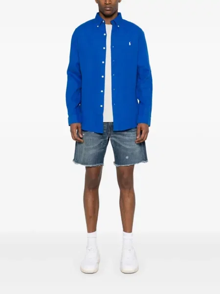 Siuvinėtos pledinės šortai Polo Ralph Lauren raudona