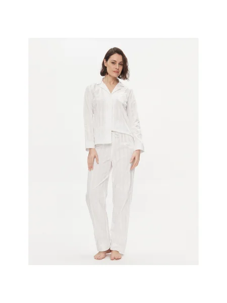 Lauren Ralph Lauren Pizsama Regular Fit fehér