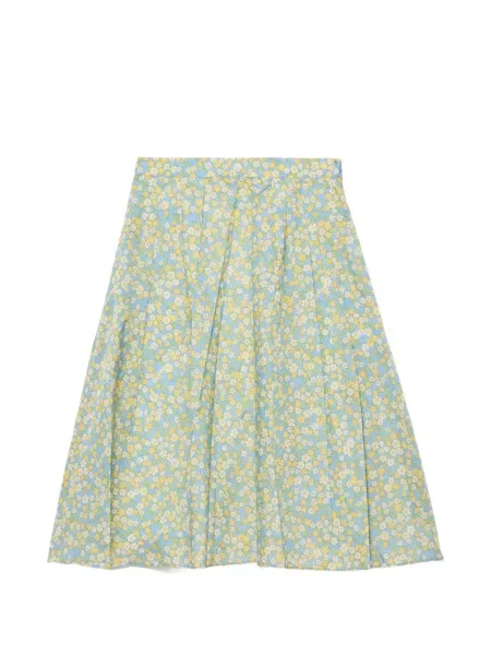 Fustă Prada cu model floral cu imagine albastru