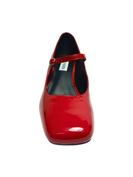Czółenka Steve Madden skórzana czerwona