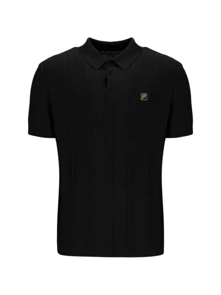 Tricou polo Fila tricotate negru