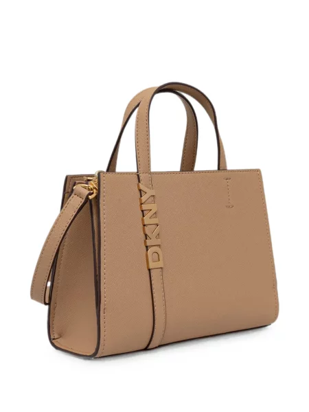 Geantă shopper Dkny cu autograf maro