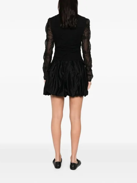 Rochie mini Stine Goya cu model floral de costum negru