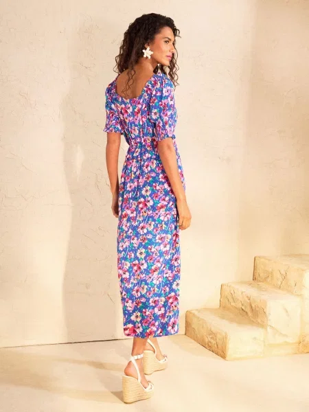 Love & roses Obleka / meta / roza / magenta modra