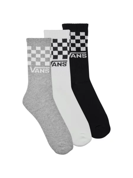 Klasične nogavice Vans s karirastim vzorcem bela