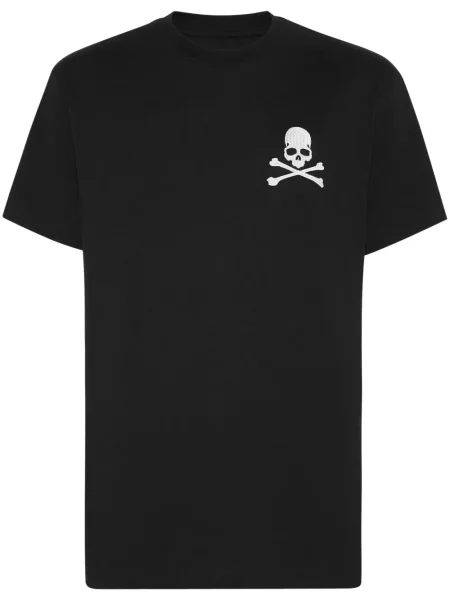 Tricou Philipp Plein cu broderie negru
