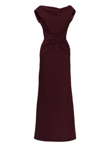 Rochie Amsale din crep de costum roșu