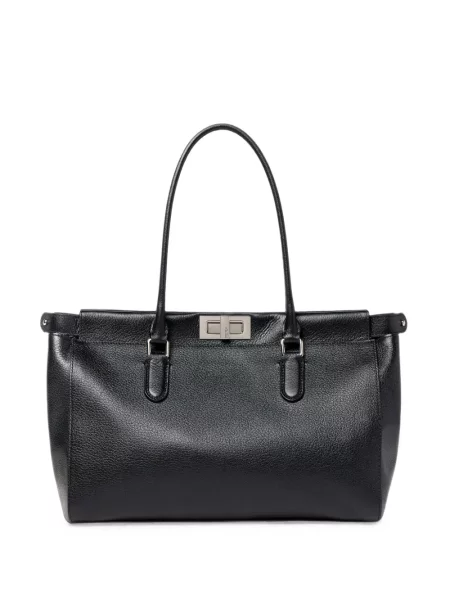 Geantă shopper Fendi din piele negru