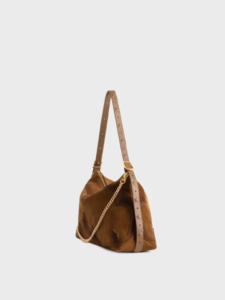 Замшева сумка Zadig&voltaire коричнева
