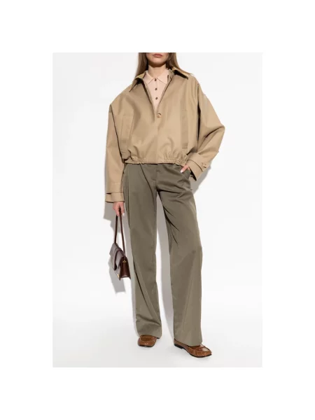 Sweter Victoria Beckham wełniany różowy