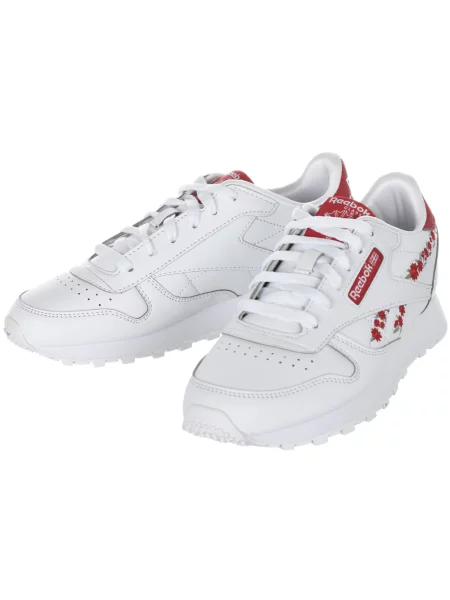 Usnjene superge Reebok bela