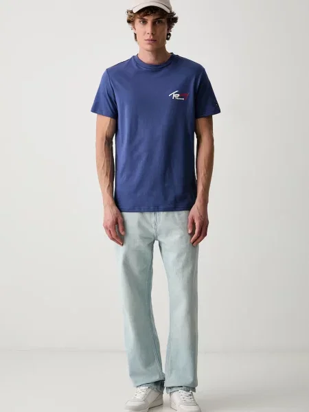 Tommy Jeans kratka majica modra
