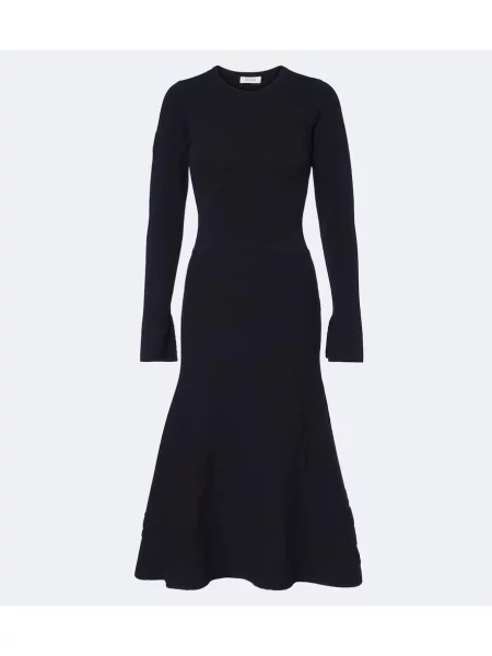 Rochie midi Erdem din jacard albastru