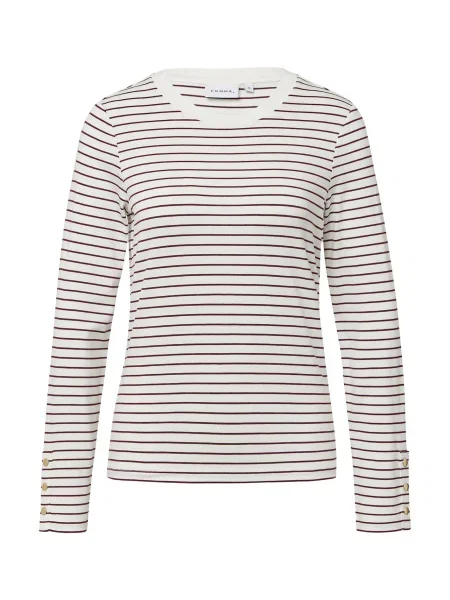 COMMA Majica burgund bela