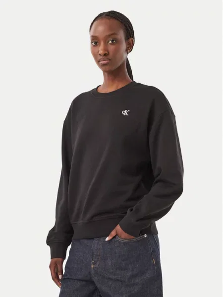 Majica Calvin Klein sa dugačkim rukavima crna