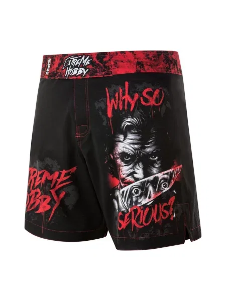 Spodenki Sportowe na trening i siłownię EXTREME HOBBY WHY SO SERIOUS czarne