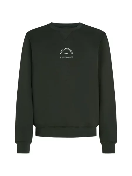 Pulover Karl Lagerfeld cu imagine verde
