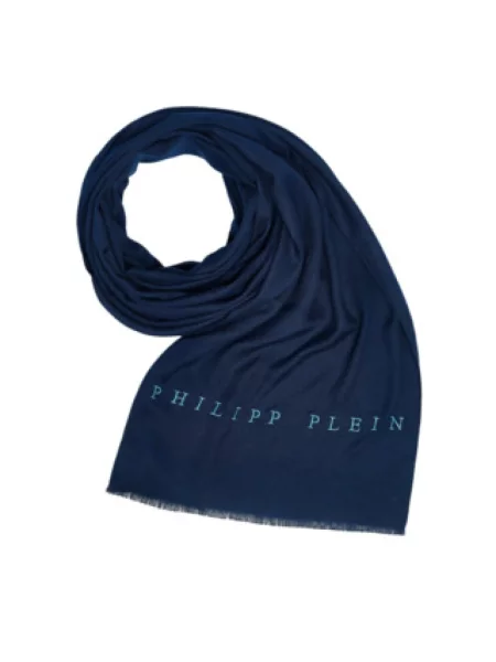 Szal Philipp Plein niebieska