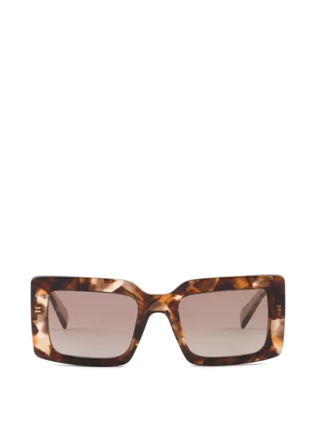 Ochelari de soare Prada Eyewear cu autograf maro