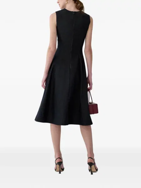 Rochie din denim Carolina Herrera din dantelă negru
