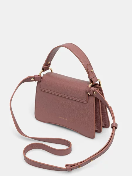 Coccinelle чанта crossbody дамска от кожа розово