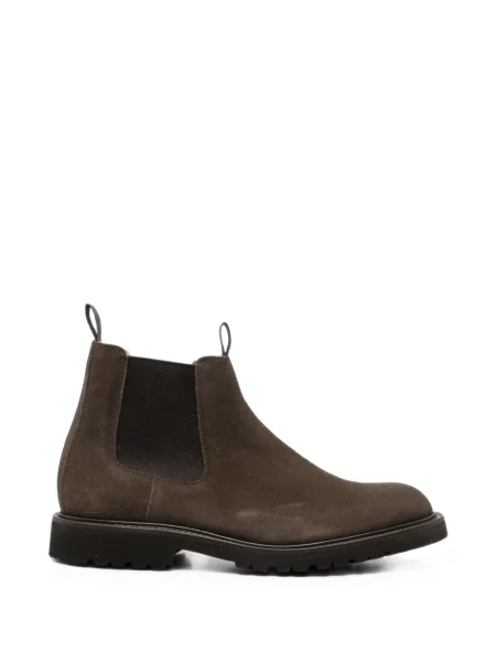 Botine chelsea Tricker's din piele de căprioară maro