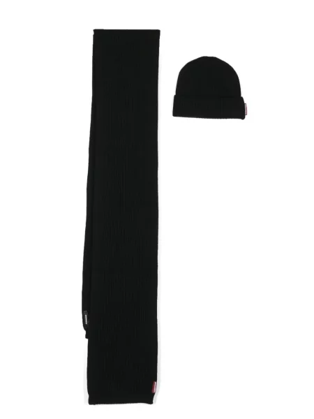 Fular Dsquared2 de lână negru