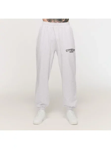 Spodnie dresowe fitness oversize Varsity szare