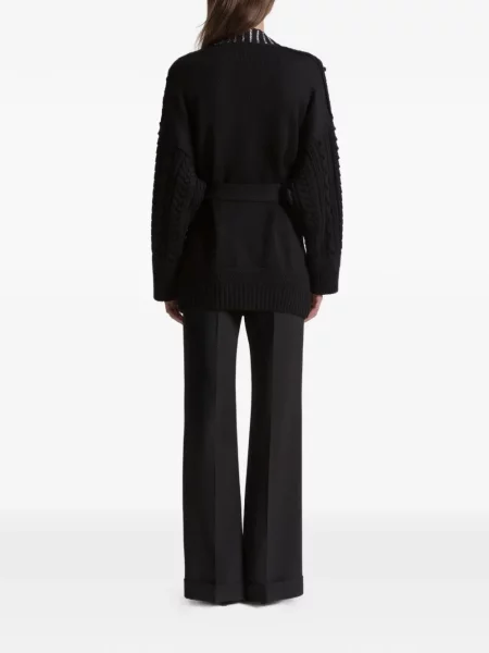 Kötött kardigán Alberta Ferretti fekete
