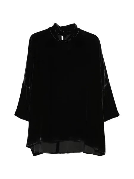 Bluză Gentry Portofino de catifea negru