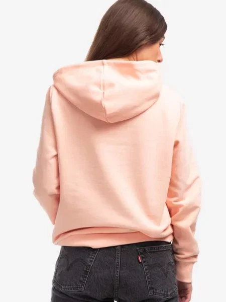 Mikina A.P.C. Hoodie Item F BLACK oranžová s kapucí hladká černá