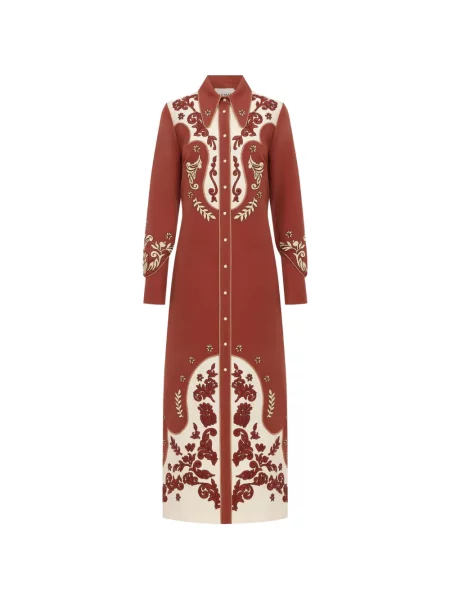Rochie midi Alemais portocaliu