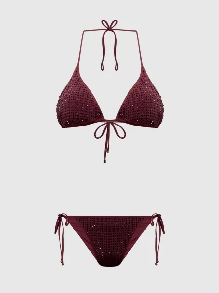 Купальник MALIBU з кристалами Venuja бордовий