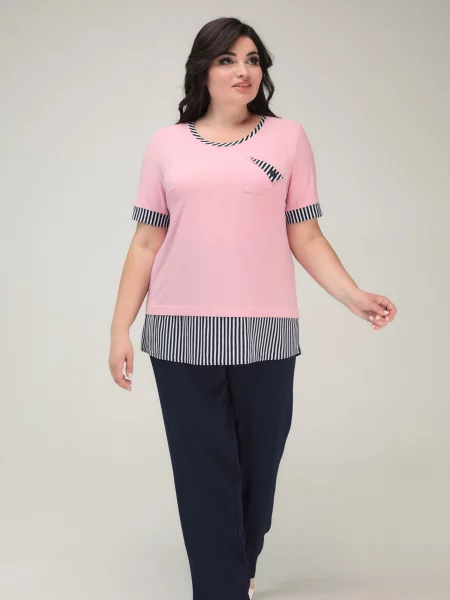 Футболка All Posa розовая