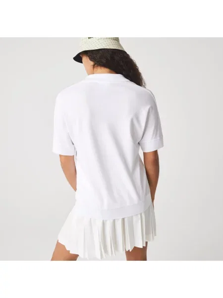 Поло Lacoste белое