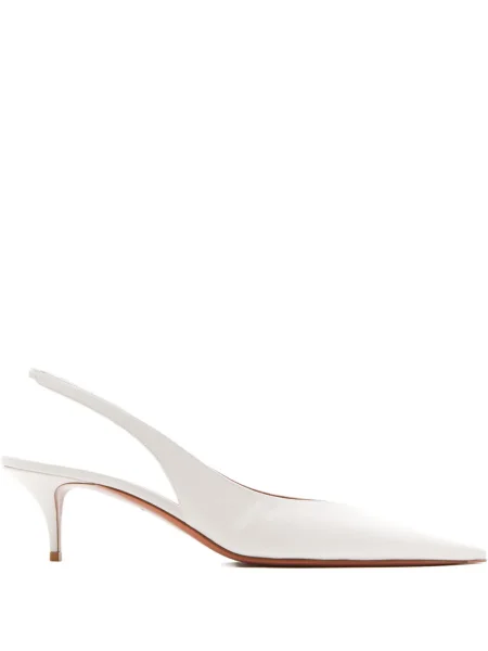 Pantofi cu toc Amina Muaddi slingback alb