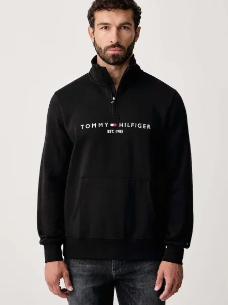 Tommy Hilfiger hanorac pentru bărbați cu negru