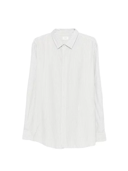 Риза Saint Laurent на райета бяло