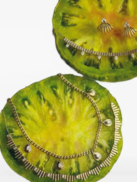 Colier Dana Rebecca Designs galben