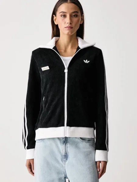 Adidas Originals hanorac cu pentru femei cu Adiluna Season 2 x Jennie negru