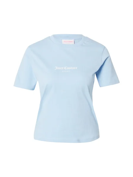 Juicy Couture Tričko The Tennis světlemodrá bílá