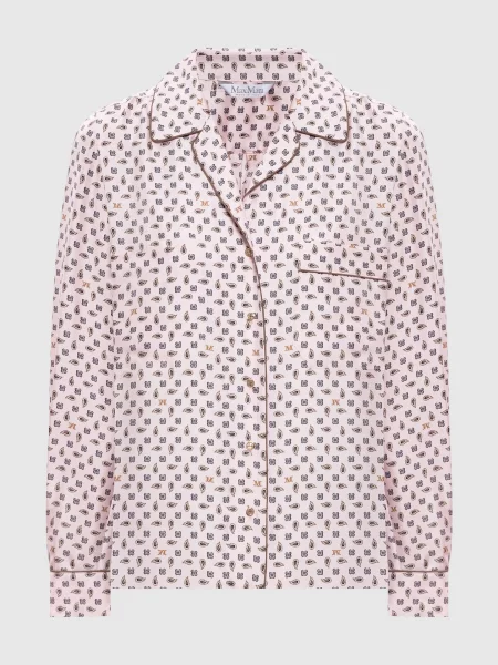 Блуза DISCO із шовку Max Mara рожева