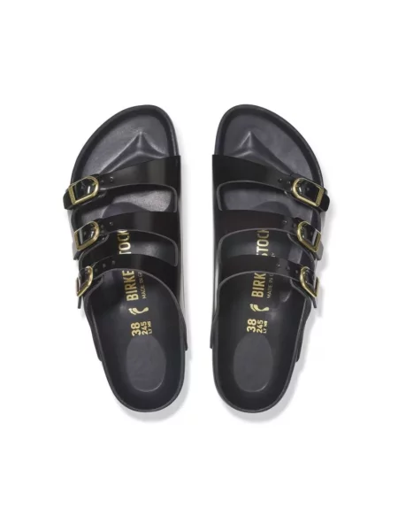 Klapki Birkenstock skórzane czarne
