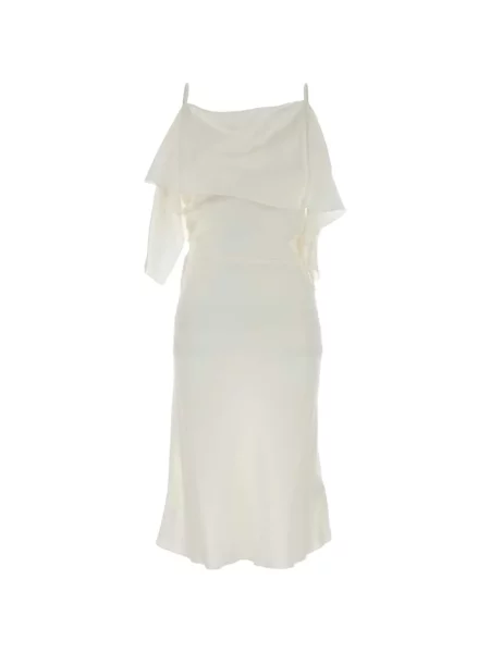 Sukienka midi Mm6 Maison Margiela z falbankami